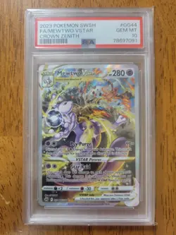Pokemon Sword & Shield Crown Zenith #GG44 Mewtwo VSTAR FA PSA 10 Gem Mint (2023) - Image 1