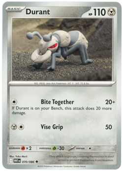 Durant - 070/086 - White Flare - NM/M - Pokemon TCG - English - Image 1
