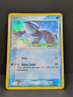 Kyogre 6/106 Emerald Reverse Holo Rare Pokemon TCG Nintendo LP+ - Image 3