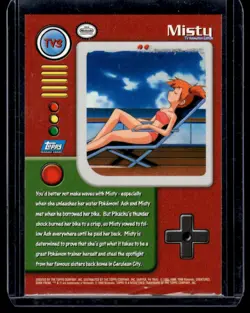 1999 Topps Pokemon TV Animation Edition Series 1 Misty #TV3 - Image 2