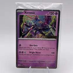 SEALED Xerneas 062 Pokemon Mega Evolution Stamped Best Buy Promo Holo NM - Image 1