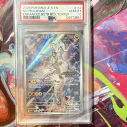 Pokemon N's Reshiram Sv09 Journey Together 167/159 Holo Box Topper PSA 10 - Image 1