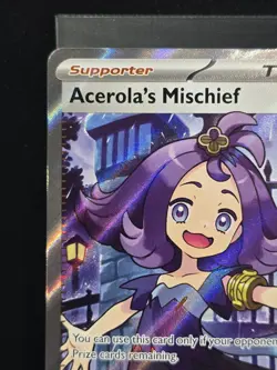 Pokemon Acerola's Mischief 165/132 Full Art Ultra Rare Holo Mega Evolutions NM - Image 5
