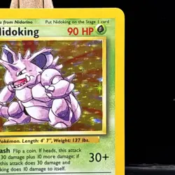 Pokemon Card Nidoking 11/102 Base Set Rare Holo WOTC Light Play - Image 2
