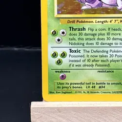 Pokemon Card Nidoking 11/102 Base Set Rare Holo WOTC Light Play - Image 4