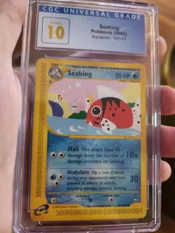 (POP 1) CGC 10 PRISTINE Seaking Aquapolis Ereader 2003 Pokemon Card 59/147 - Image 2