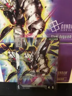 Freedom Gundam GD03-070 LR Steel Requiem Gundam Card Game - Image 2