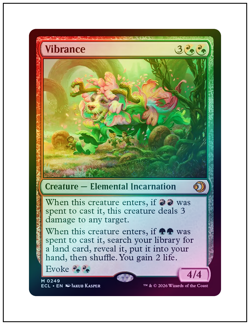 1x Vibrance, Foil, Lorwyn Eclipsed, Magic the Gathering MTG NM - Image 1