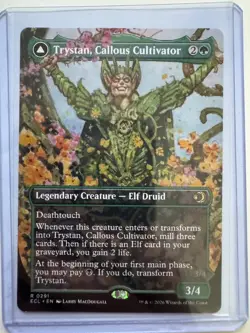 Trystan Callous Cultivator - BORDERLESS - Lorwyn Eclipsed MtG NM #02991 Non-Foil - Image 1