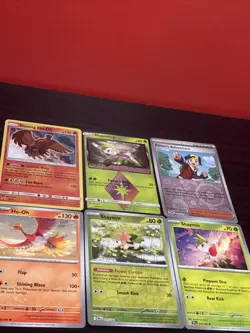 6 Card Pokemon TCG Lot With Shining Ho-Oh Promo SM70 and Shaymin #10/181 - Image 1
