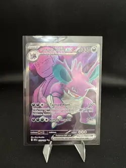 Team Rocket's Nidoking ex Full Art 216/182 - Destined Rivals Pokemon NM - Image 1