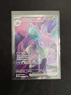 Team Rocket's Nidoking ex Full Art 216/182 - Destined Rivals Pokemon NM - Image 2