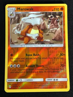 Pokemon Marowak 91/214 Reverse Holo (NM) - Image 1