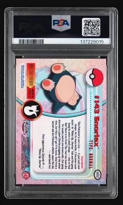 PSA 10 Topps Chrome Pokemon Snorlax #143 - Image 2