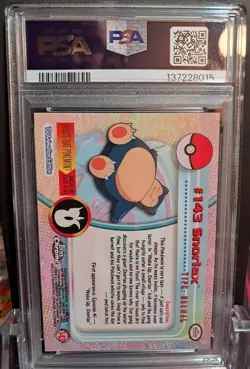 PSA 10 Topps Chrome Pokemon Snorlax #143 - Image 4