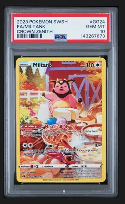 Pokemon TCG Crown Zenith: Galarian Gallery Miltank GG24/GG70 PSA 10 - Image 3