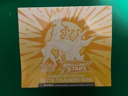 Pokemon Center Brilliant Stars Elite Trainer Box Factory Sealed ETB - Image 1