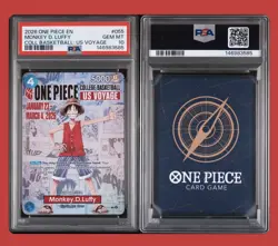 2026 ONE PIECE PROMOS COLLEGE BASKETBALL US VOYAGE MONKEY D. LUFFY PSA 10 - Image 1