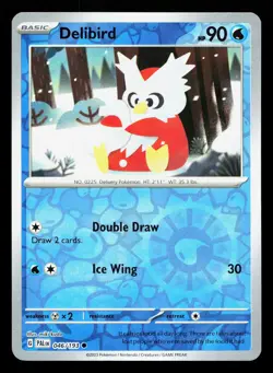 Delibird 046/193 Paldea Evolved NM Reverse Holo Pokemon Card TCG - Image 1