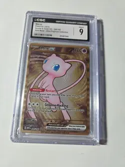 CGC 8.5 MINT Mew ex 205/165 Metal Gold 151 Ultra Premium Graded Pokemon Card - Image 1