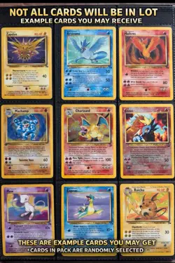 10 Vintage Pokemon Cards Lot – Random 1st Edition/Shadowless 1999 WOTC - Image 1