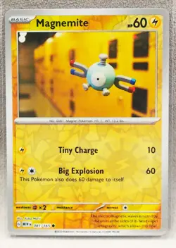 Magnemite Pokemon Scarlet & Violet 151 081/165 Reverse Holo (Common) - Image 1