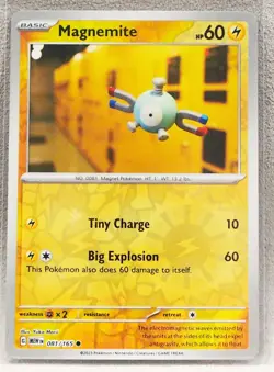 Magnemite Pokemon Scarlet & Violet 151 081/165 Reverse Holo (Common) - Image 2