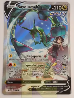 Rayquaza V ® Evoluzioni Eteree 194/203 ® Alternative Full Art ® Pokemon Italiano - Image 1