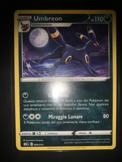 Carta Pokemon Umbreon 009/015 McDonald's promo 2025 Near Mint ITA Italiano M24 - Image 1