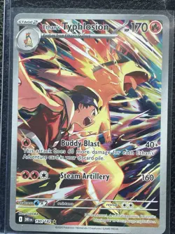 Ethan's Typhlosion Holo Illustration Rare Card 190/182 Sv10: Destined Rivals NM - Image 1