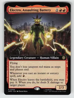 Electro, Assaulting Battery (Extended Art) *Non-Foil* SPM 260 NM - Image 1