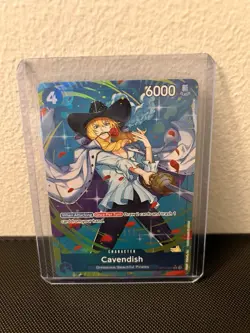 One Piece TCG OP-10 Royal Blood Cavendish #OP10-045 (Alt Art) Rare English - Image 1