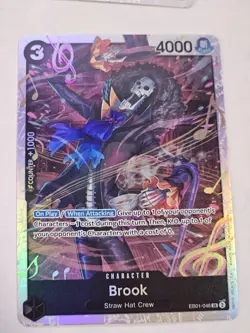 One Piece -Brook Pirate FOIL - PRB02 Premium The Best - Image 1