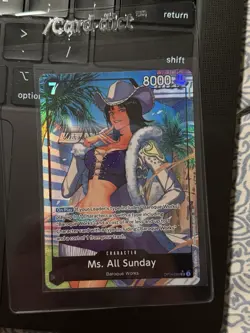 Ms. All Sunday OP14-084 SR Alt Art English The Azure Sea’s Seven NM - Image 1