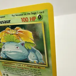 Venusaur Holo Pokemon Card Unlimited Base Set 15/102 Ungraded Raw LP+/NM - Image 3