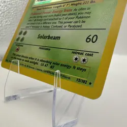 Venusaur Holo Pokemon Card Unlimited Base Set 15/102 Ungraded Raw LP+/NM - Image 4