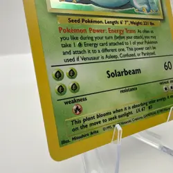 Venusaur Holo Pokemon Card Unlimited Base Set 15/102 Ungraded Raw LP+/NM - Image 5