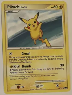 Pokemon Pikachu LV. 18 TCG Pop Series 9 Common Card 15/17 - Image 1