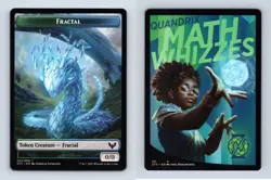 Fractal #3/9 MTG Strixhaven Token 2021 TCG Card - Image 1