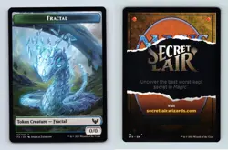 Fractal #3/9 MTG Strixhaven Token 2021 TCG Card - Image 2