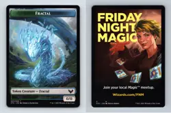 Fractal #3/9 MTG Strixhaven Token 2021 TCG Card - Image 3