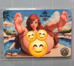 Princess Ariel Little Mermaid Custom Glow In The Dark Waifu Card Feet Fan Art - Image 1