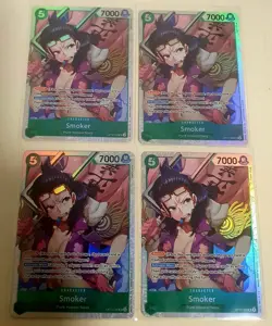 🔥 4x Smoker OP10-030 SR – Foil - Playset – ONE PIECE Card Game English 🔥 - Image 1