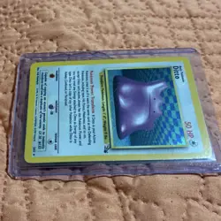 Pokemon Ditto Fossil Holo Rare Card 3/62 WOTC 1999 Basic 50HP English NM/LP - Image 3