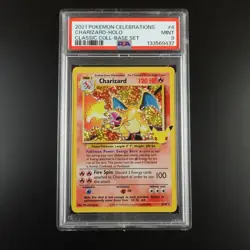 PSA 9 Charizard 4/102 Pokemon Celebrations Classic Collection Holo Graded Card - Image 1