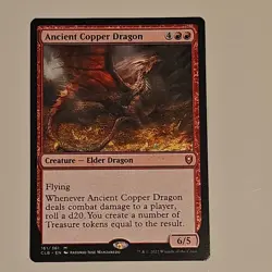 Ancient Copper Dragon Baldur's Gate Regular Mythic Red Creature English - Image 1