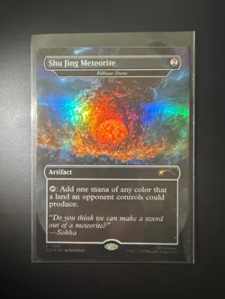 MTG Shu Jing Meteorite - Fellwar Stone - Rainbow Foil, Secret Lair Drop Series, - Image 1