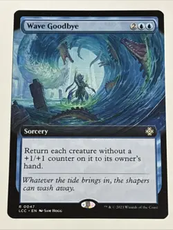 MTG Commander: The Lost Caverns of Ixalan Wave Goodbye Extended Art 0047 NM Rare - Image 1