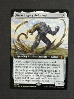 Magic The Gathering Karn, Legacy Reforged Extended Art MAT Non-foil - Image 1