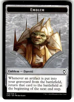 MTG {Daretti, Scrap Savant Emblem} // {Treasure Token} - Commander Masters - Image 1